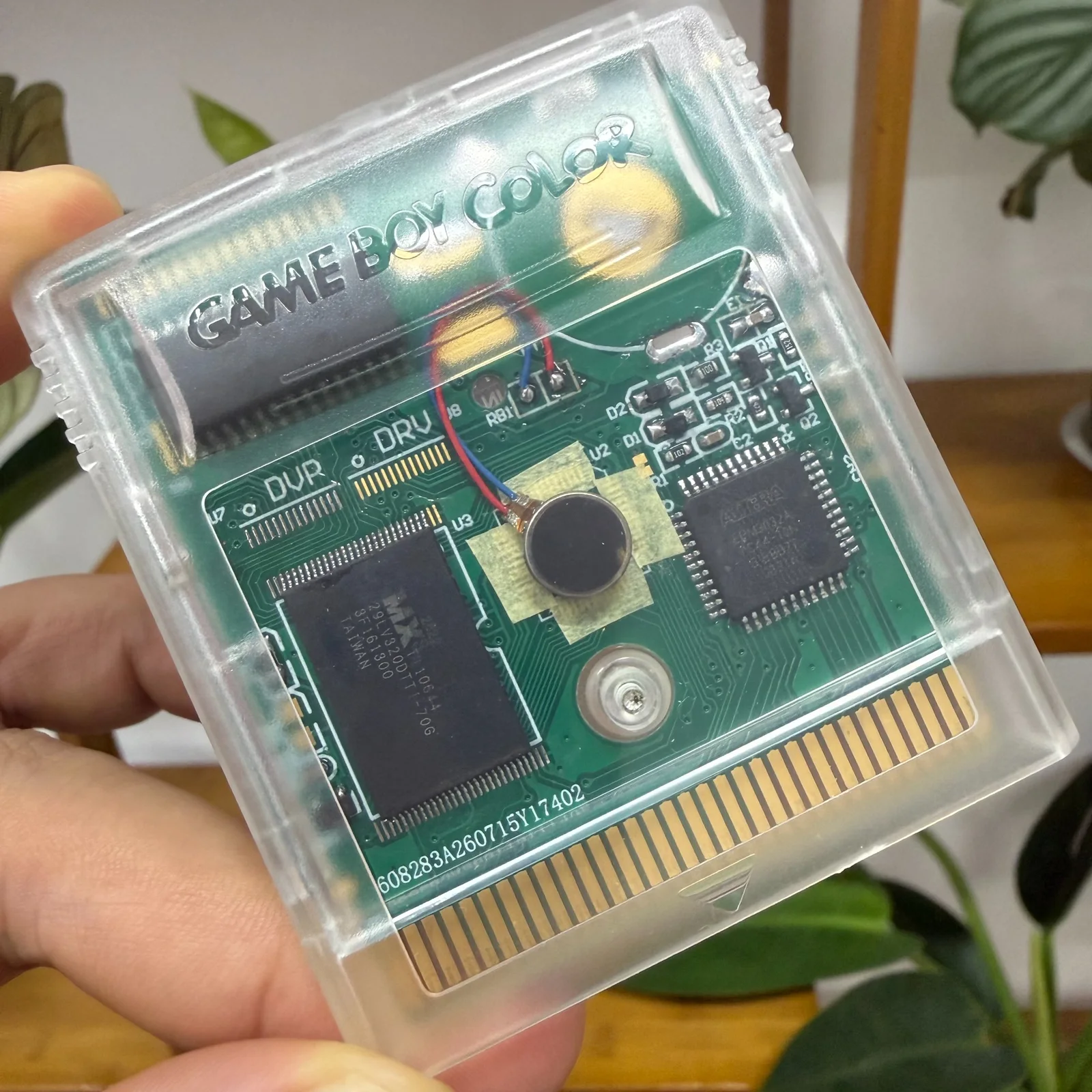 Original transparent GBC-format sample, showing real component relationships