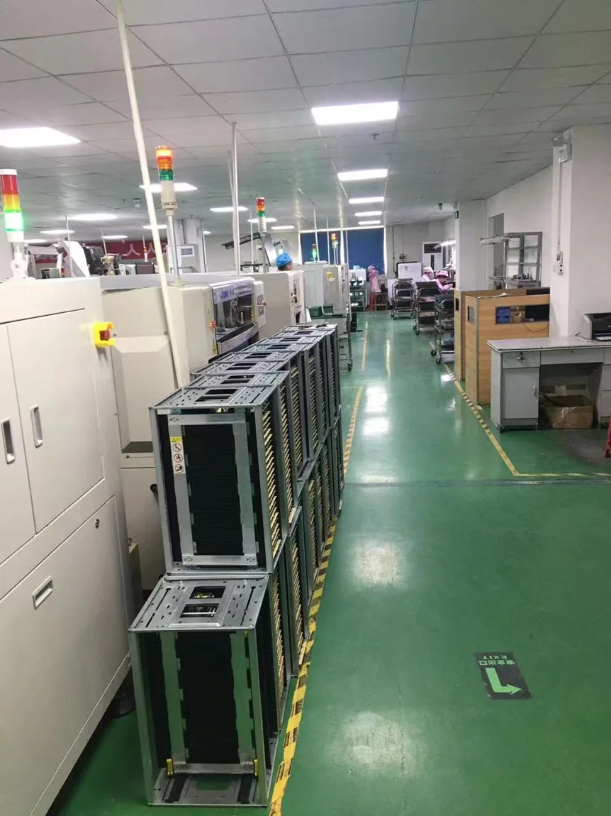 Actual user-supplied factory equipment aisle photo